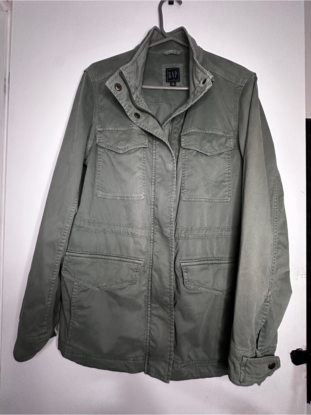 GAP Women’s Size S Tall Olive Green Utility Field Jacket